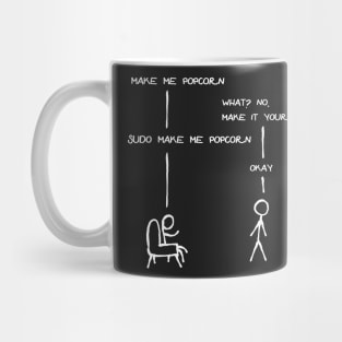 Sudo Make Me Popcorn - Funny Programming Jokes Mug